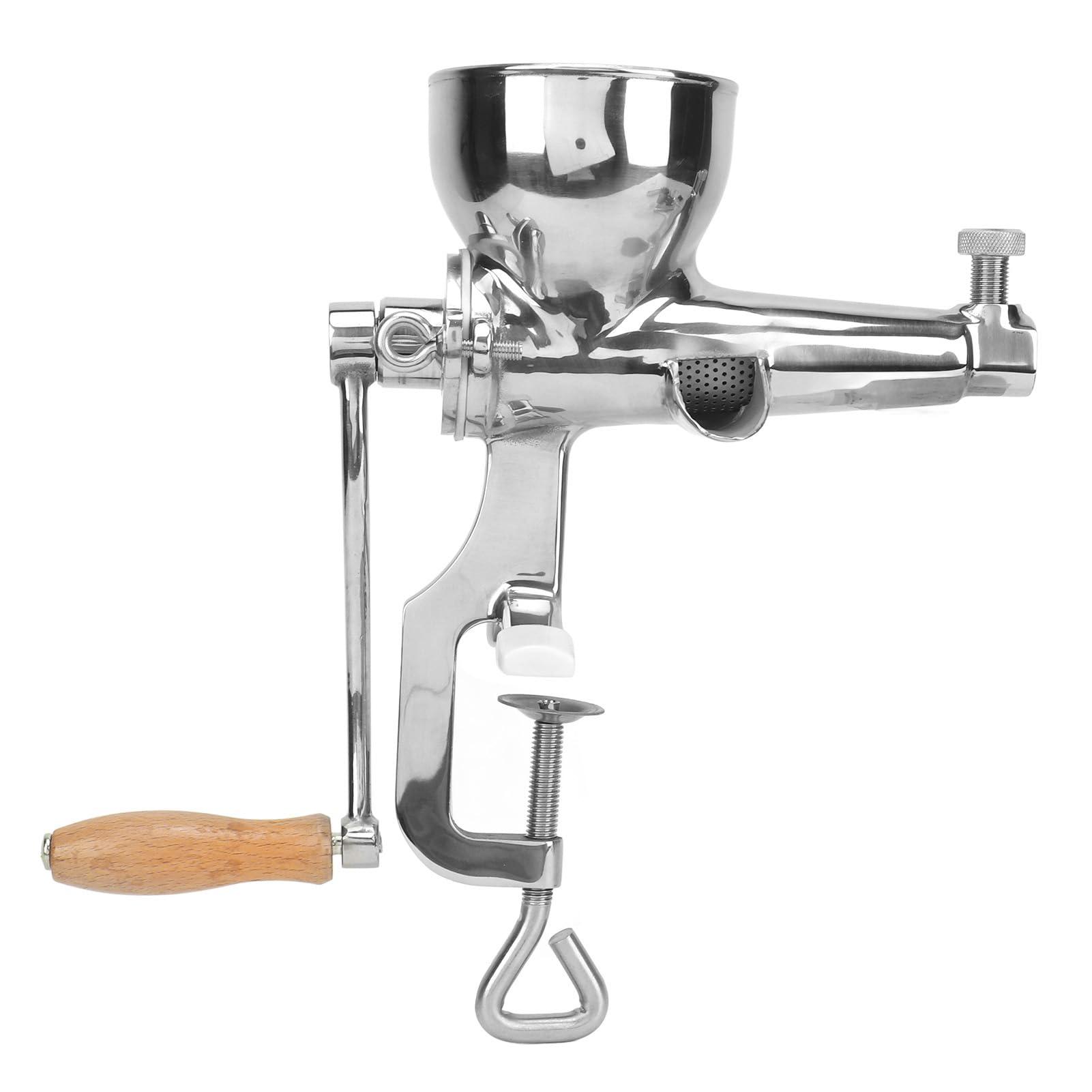 Asixxsix Asixxsix Manual Wheatgrass Juicer, Stainless Steel Manual Juicer Fruit Vegetables Squeezer Tabletop Clamp Manual Juicer Extractor for Ginger Celery Grape, Wheatgrass Grinder