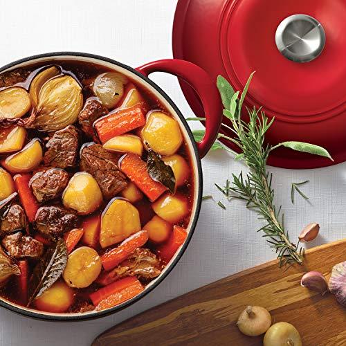 Tramontina Tramontina 80131/648DS Enameled Cast Iron Covered Dutch Oven Combo, 2-Piece (7-Quart & 4-Quart), Gradated Red