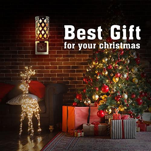 Himalayan glow Himalayan Glow Lattice Style Basket Salt Lamp Night Light with Pink Salt Chunks | 360 Degree Rotatable Wall Plug,Ideal Gift For Home Dcor