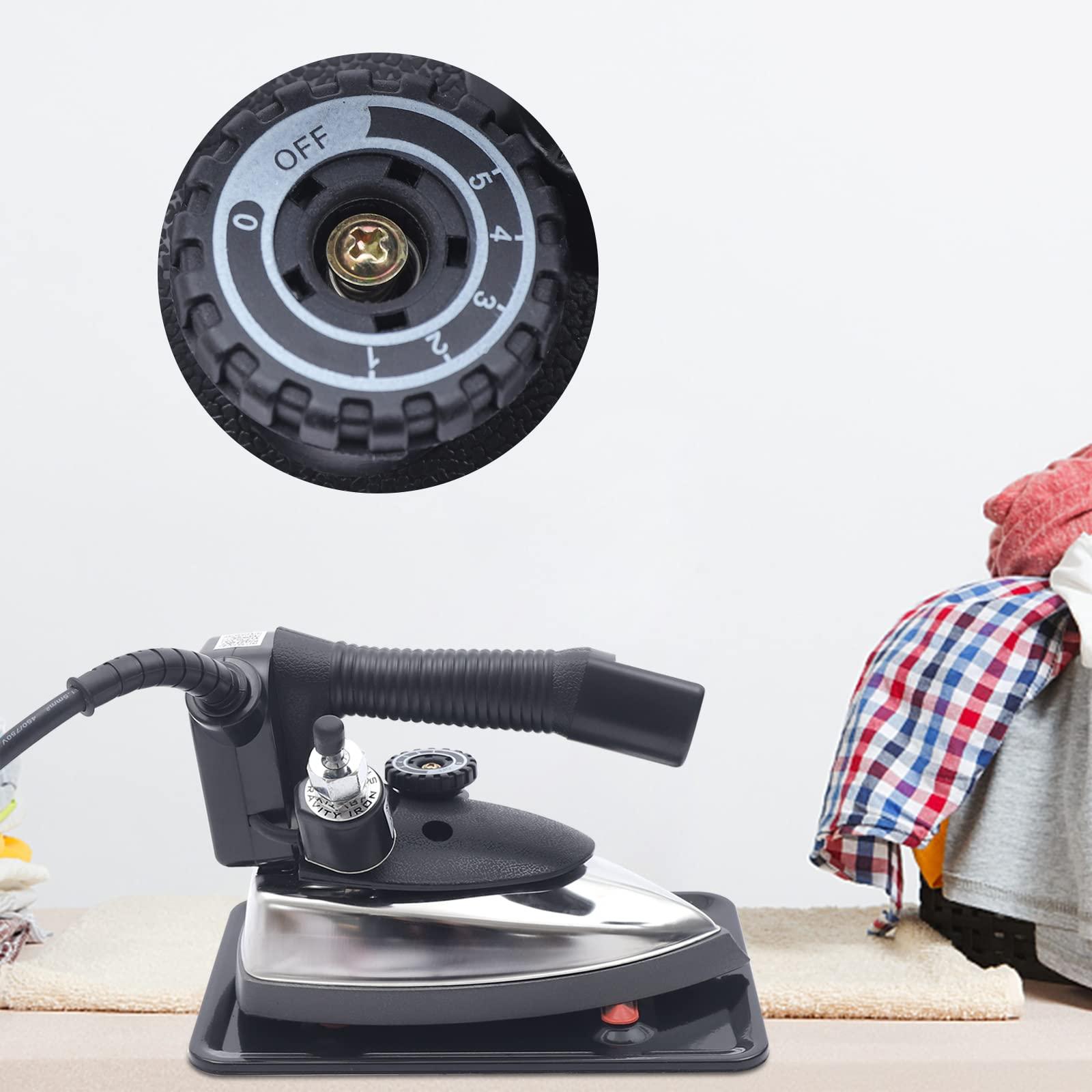 CaLaOCO CaLaOCO Gravity Feed Iron, 1200W Industrial Electric Steam Iron Set Gravity Iron Steamer for Factory Clothing Shop, 140~428F 5-Speed Regulation, with 3L Large-capacity Water Bottle