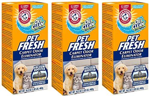 Arm & Hammer Arm & Hammer Pet Fresh Carpet Odor Eliminator Plus Oxi Clean Dirt Fighters (Pack of 3), 48.9 Ounce