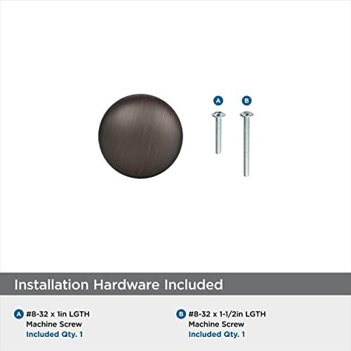 Amerock Amerock, Oil Rubbed Bronze | 1-1/4 inch (32 mm) Diameter | Edona | 1 Pack | Drawer Knob | Cabinet Hardware