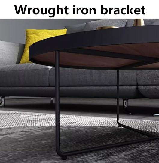 Torzk Torzk Stackable Design Modern Round Coffee Table Set of 1/2/3, Industrial Small Nesting Side Tables with Metal Frame for Couch Living Room, Bedroom, Office (Size : 1set 80+60+50cm)