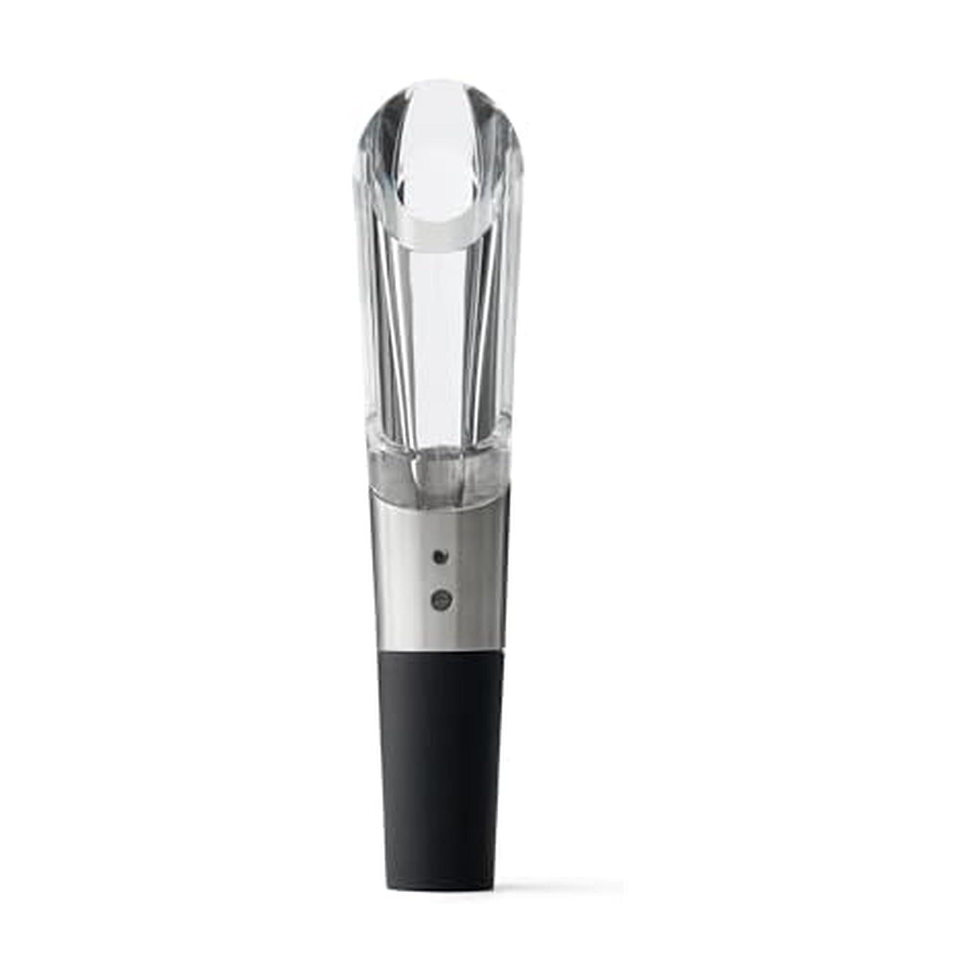 Rabbit Rabbit Wine Aerator and Pourer, 1.1 x 1.1 x 5.2 inches, Clear/Stainless Steel