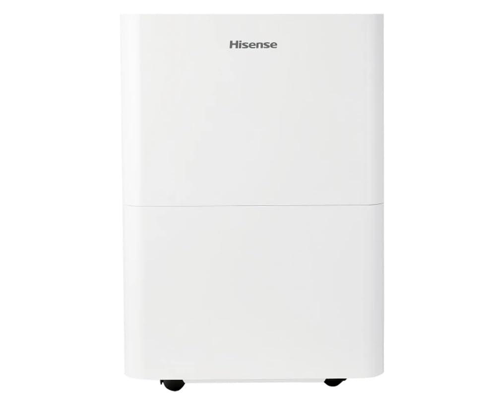 Hisense Hisense 35-Pint Dehumidifier, 3 Speed (Lo,Hi, Auto ), Noise Level 48 dB, Compact size, Auto shut-off, 115v, Up to 3000 sq ft, DH5022K1W - (Renewed)