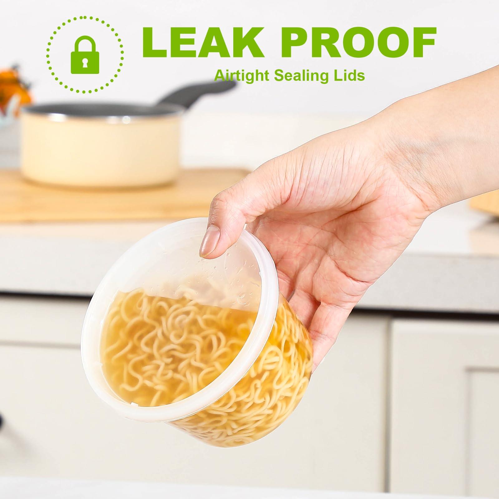 AOZITA AOZITA 32 Sets 16 oz Plastic Deli Food Containers With Lids, Airtight Food Storage Containers, Freezer/Dishwasher/Microwave Safe, Soup Containers For Takeout Meal Prep Storage