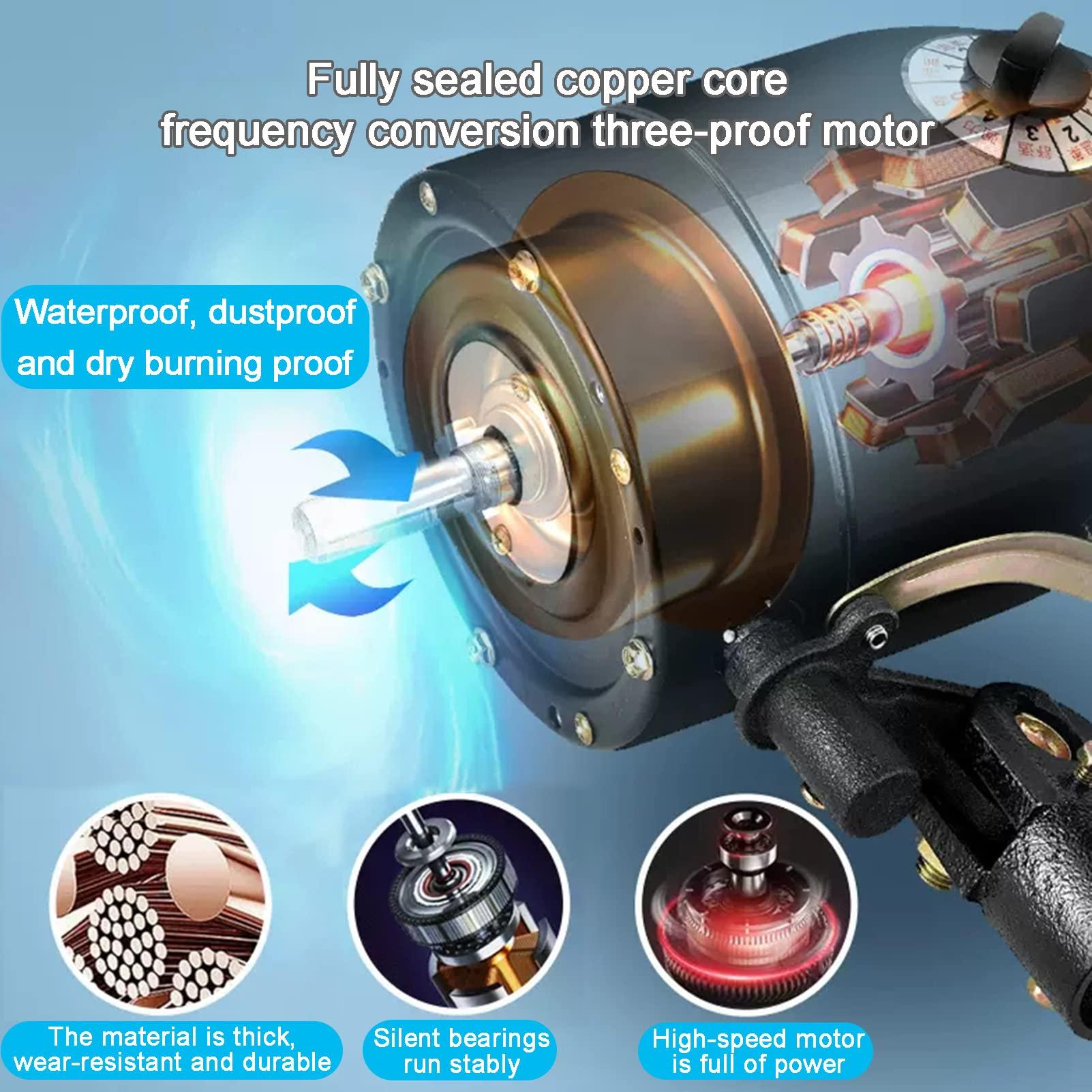 KAMPCO KAMPCO Portable Misting Oscillating Fan, Industrial Humidifying and Cooling Spray Fan, Floor Standing Fan with 90 Oscillation 3 Speed Settings