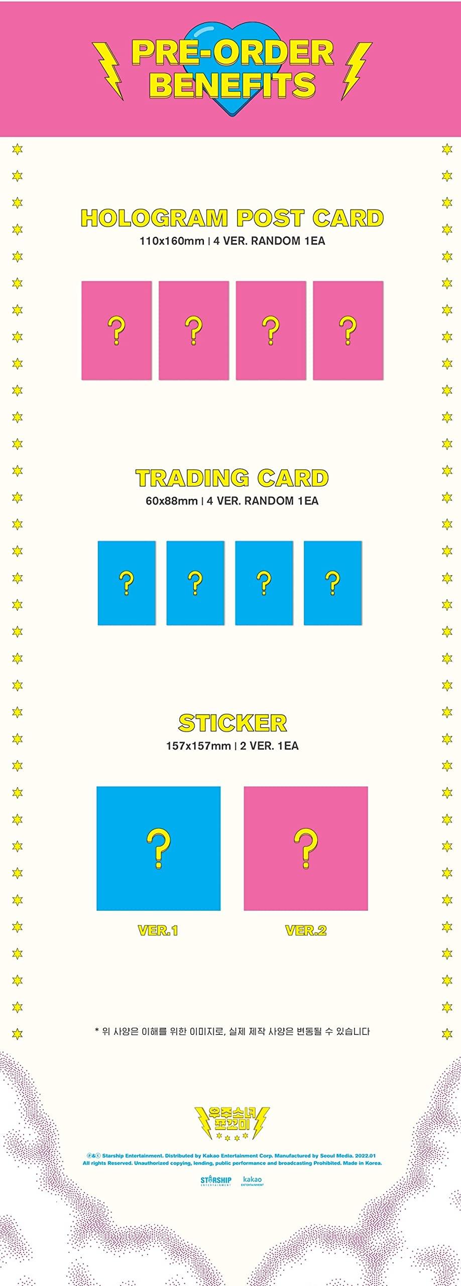 Genie Music WJSN CHOCOME - Super Yuppers! [ver 1.] (2nd Single Album) Album+Pre Order Limited Benefits+BolsVos K-POP eBook (28p),1EA BolsVos Sticker for Toploader, Photocards