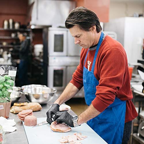 X3 X3 Black Nitrile Disposable Industrial Gloves 3 Mil, Latex/Powder-Free, Food-Safe, Non-Sterile, Textured, Medium, 2 Boxes of 100