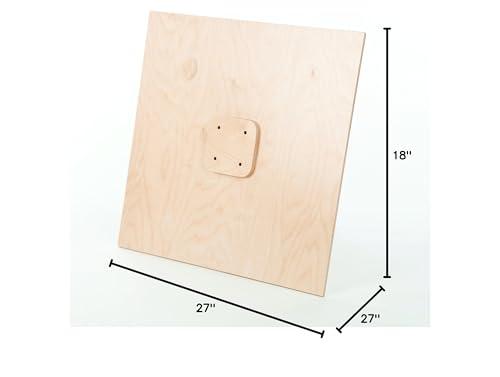 Fun Builder Fun Builder Wood Table-Compatible with Lego Brand Blocks w/Storage Net-ONLY 5-Minute Table Assembly/NO Tools or Hardware Needed(Patent Pending) 27\"x27\" 100% American Made Quality- Ages 5 & UP