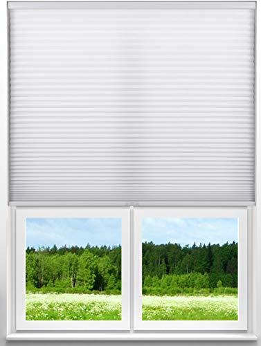 Arlo Blinds Arlo Blinds Single Cell Light Filtering Cordless Cellular Shades, Color: Pure White, Size: 48" W x 84" H
