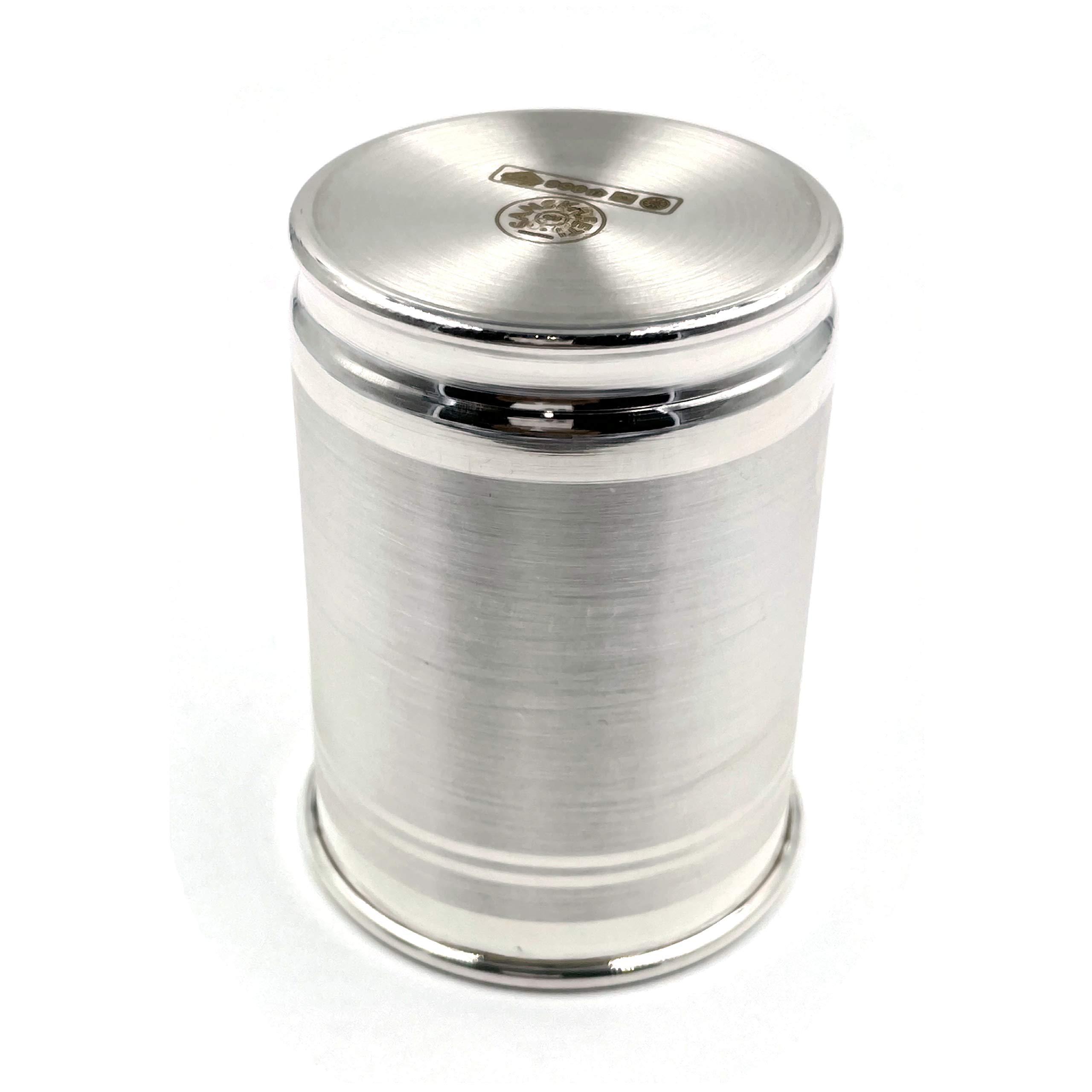 Balaji 999 Pure Silver Hallmarked Glass - Style#03 (Glass 3.25 inch- 60 grams)