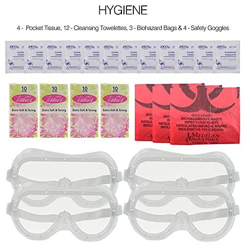 Ready America Ready America 72 Hour Deluxe Emergency Kit, 4-Person 3-Day Backpack, First Aid Kit, Survival Blanket, Power Station, Emergency Food, Portable Disaster Preparedness Go-Bag for Earthquake, Fire, Flood