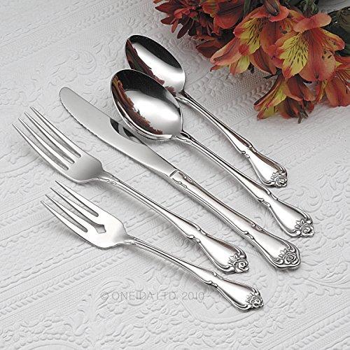 Oneida Oneida True Rose Dinner Forks, silver set of 4
