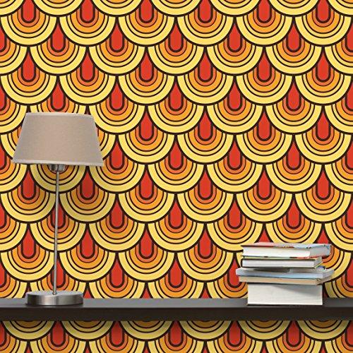 PPS. Imaging GmbH Non-woven Wallpaper - Retro scales - Mural Square wallpaper wall mural photo feature wall-art wallpaper murals bedroom living room