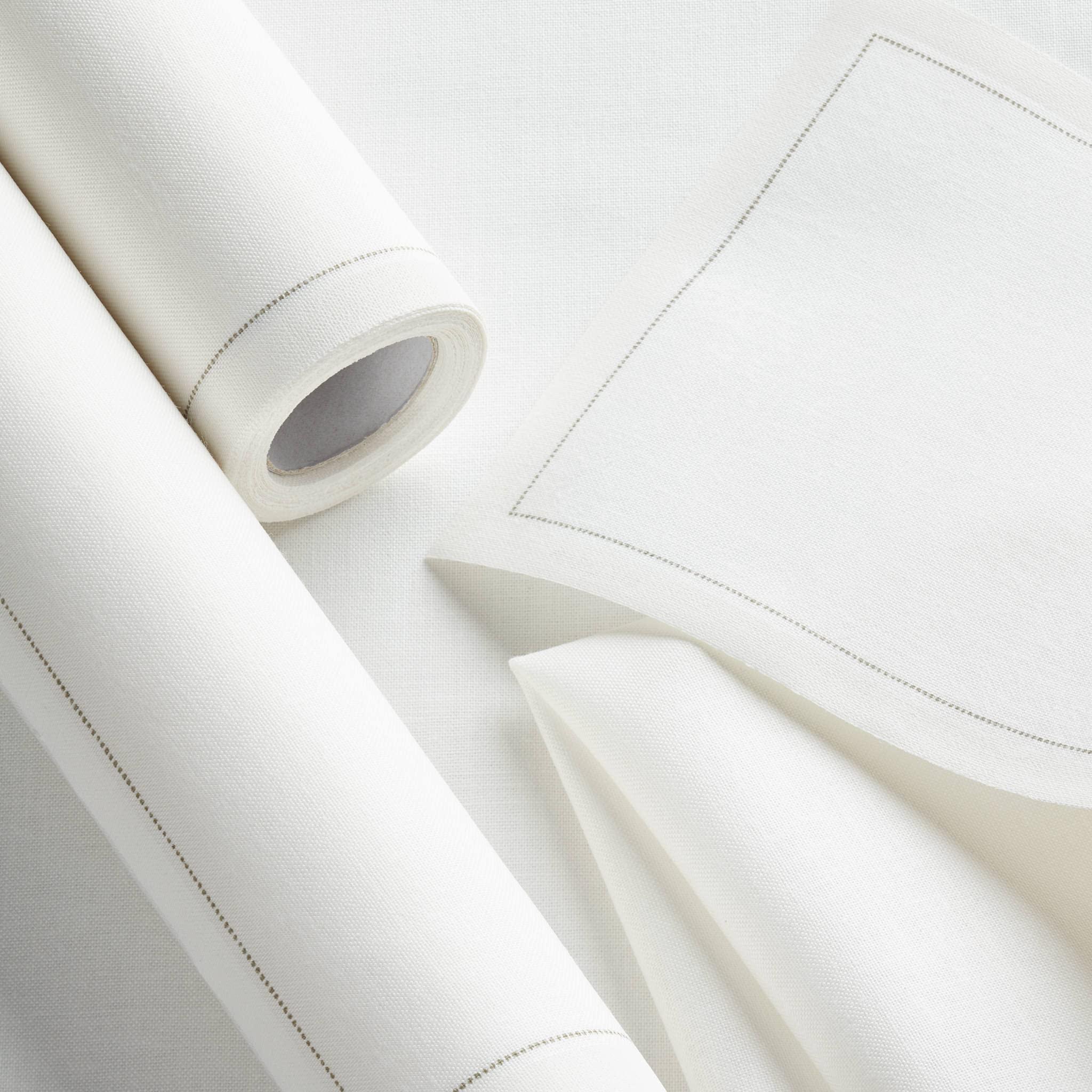 MY DRAP My Drap Basics Cotton Cocktail Napkin, 50 Per Roll, Cream, 4.3 x 4.3 Inch
