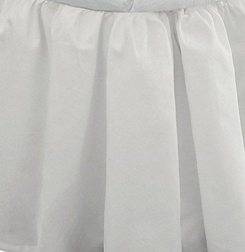 FRESH IDEAS FRESH IDEAS Bedding Ruffled Bed Skirt, Classic 14” Drop Length, Gathered Styling, Cali King, White