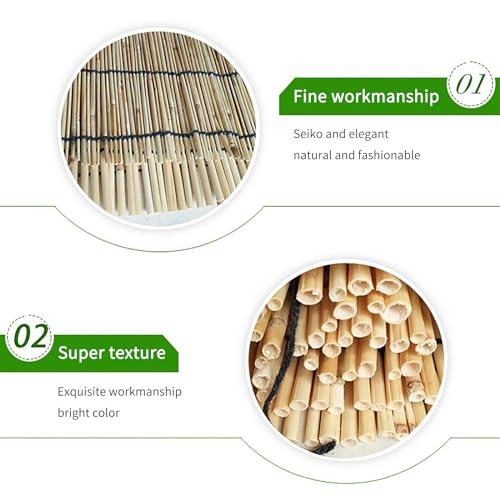 GVCSTXP Bamboo Blinds, Bamboo Shades, Roman Roller Blinds, Outdoor Blinds, Sunshade Natural Reed Curtains, with Lift, Sun Protection, Breathable, Easy to Install