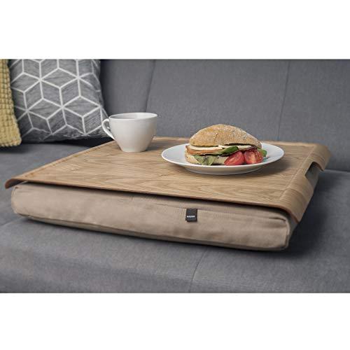 bosign Natural Wooden Lap Tray - Natural Wood and Cushion
