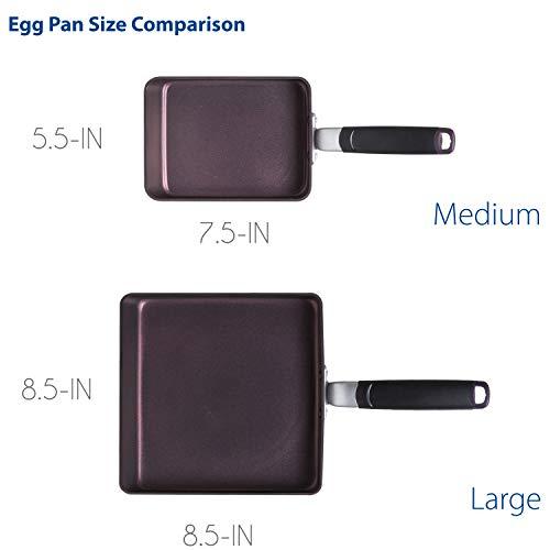 TECHEF TECHEF - Tamagoyaki Japanese Omelette Pan / Egg Pan, Made in Korea (Purple) (Large)