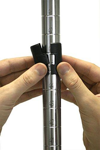 Omega 24" Deep x 48" Wide x 86" High 4 Tier Solid Galvanized Mobile Shelving Unit with 1200 lb Capacity