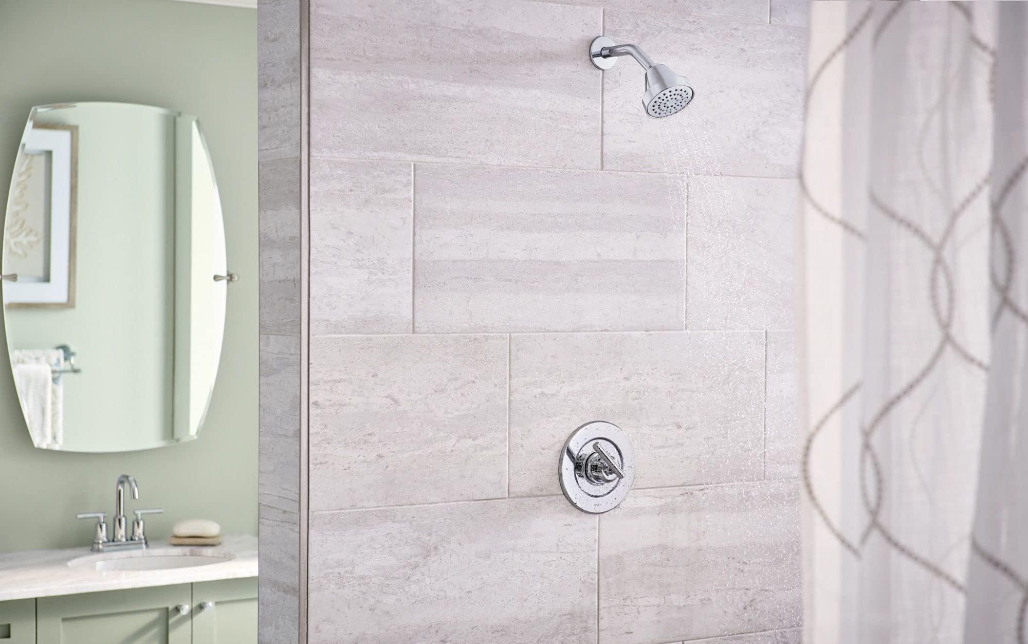 Moen Moen Gibson Chrome Posi-Temp Pressure-Balancing Modern Valve Handle Only Trim, Valve Required, T2901