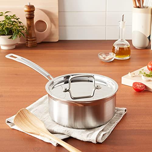 Cuisinart Cuisinart Saucepan with Cover, Triple Ply 2-Quart Skillet, Multiclad Pro, MCP19-18N