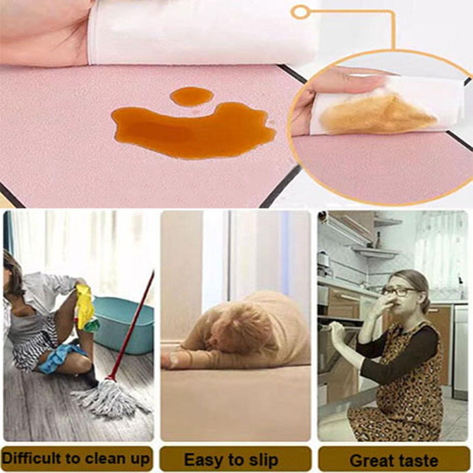 PPGE Home Kitchen Waterproof Mats For Floor, Kitchen Floor Mats For In Front of Sink, Slip Kitchen Rug, Kitchen Floor Rug, Rubber Floor Mats For Kitchen(Size:60160cm,Color:C)