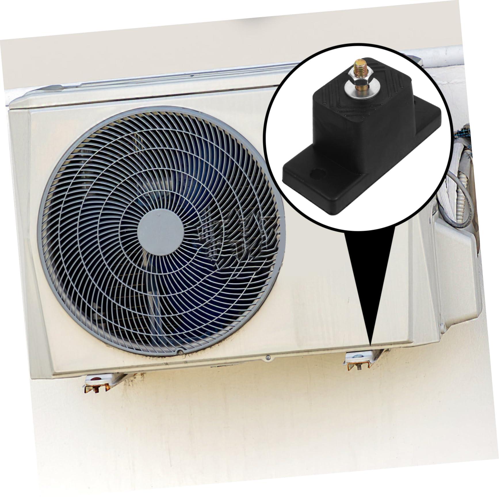 BUGUUYO BUGUUYO AC Outdoor Unit Bracket 4pcs Air Conditioner Pads Shock Absorbing Mat Noise Reduction Anti-Slip Bottom Quick Install Suitable for Central Air