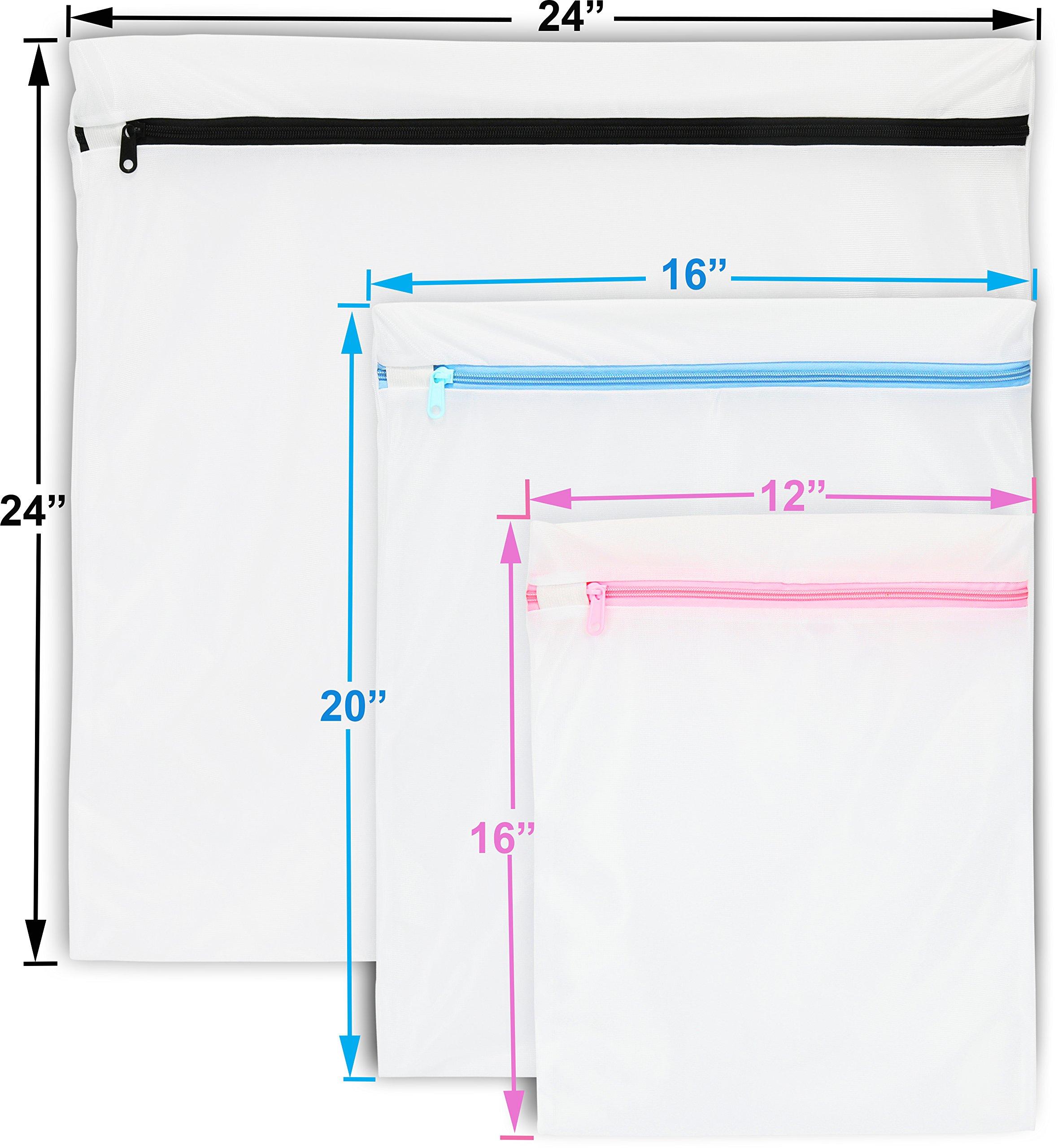 Simple Houseware Simple Houseware Laundry Bra Lingerie Mesh Wash Bags (1 X-Large, 2 Large and 2 Medium) - 5 Pack