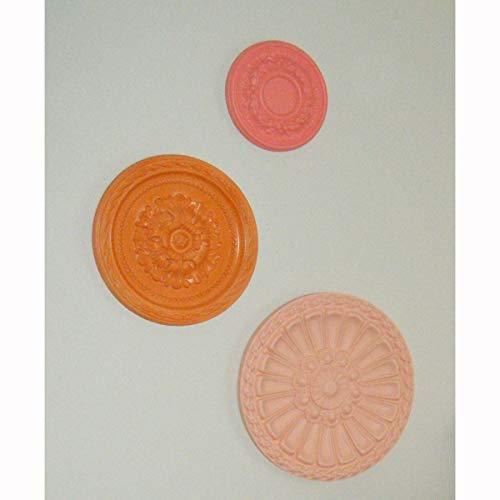 Ekena Millwork Ekena Millwork CM07ODAGF Odessa Ceiling Medallion, 7 1/2\"OD x 1 1/8\"P (Fits Canopies up to 2 1/2\"), Hand-Painted Athenian Green