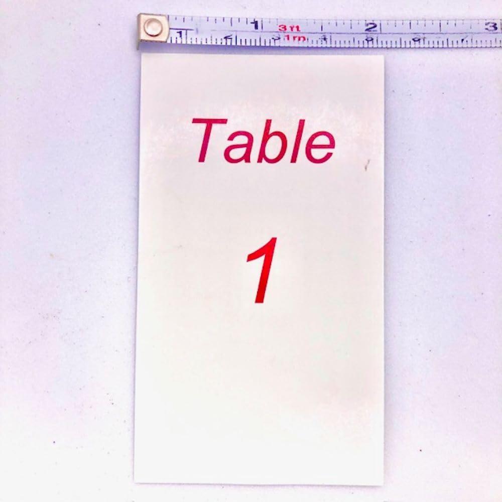 Twilight Bunco Events Bunco Dice Table Number Stands - Premium Acrylic Place Card Holders with Numbers 1-3 for Casino Weddings or Bunco Game Supplies