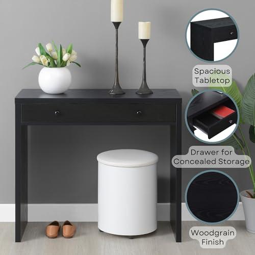 Convenience Concepts Convenience Concepts Northfield 1 Drawer 36 inch Desk, Black