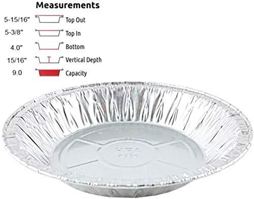 PACTOGO PACTOGO 6" Aluminum Foil Mini Pie Pans - Disposable Small Baking Tin Plates (Pack of 300)