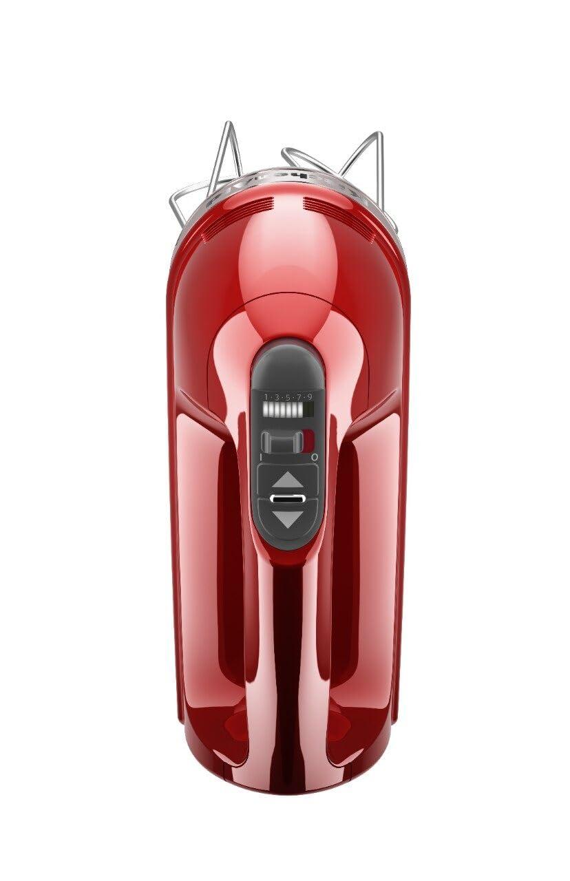 KitchenAid KitchenAid 9-Speed Digital Hand Mixer with Turbo Beater II Accessories and Pro Whisk - Candy Apple Red