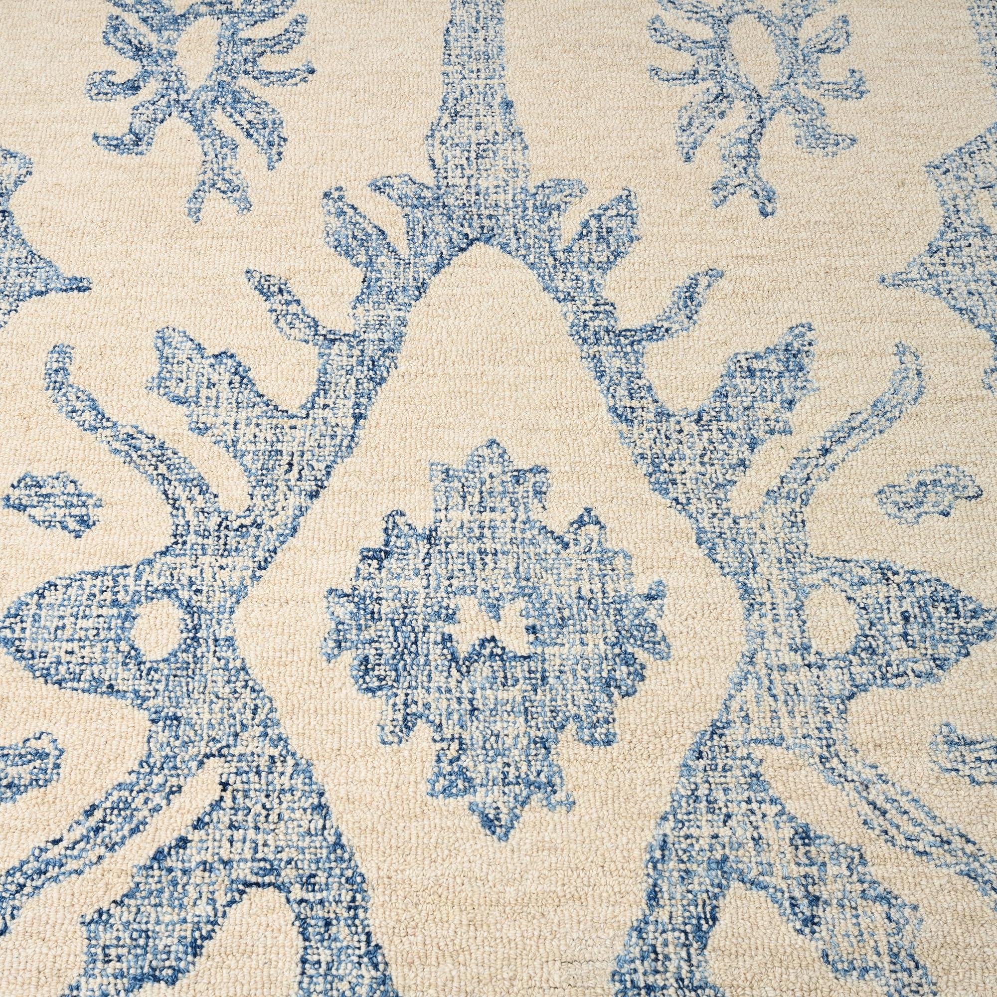 Restoration and Renovation Restoration and Renovation Abstract Collection Handmade Wool Area Rug - Durable for High Traffic, Contemporary Design for Living Room, Bedroom, Dining Room Decor (Multi O, 5' Round)