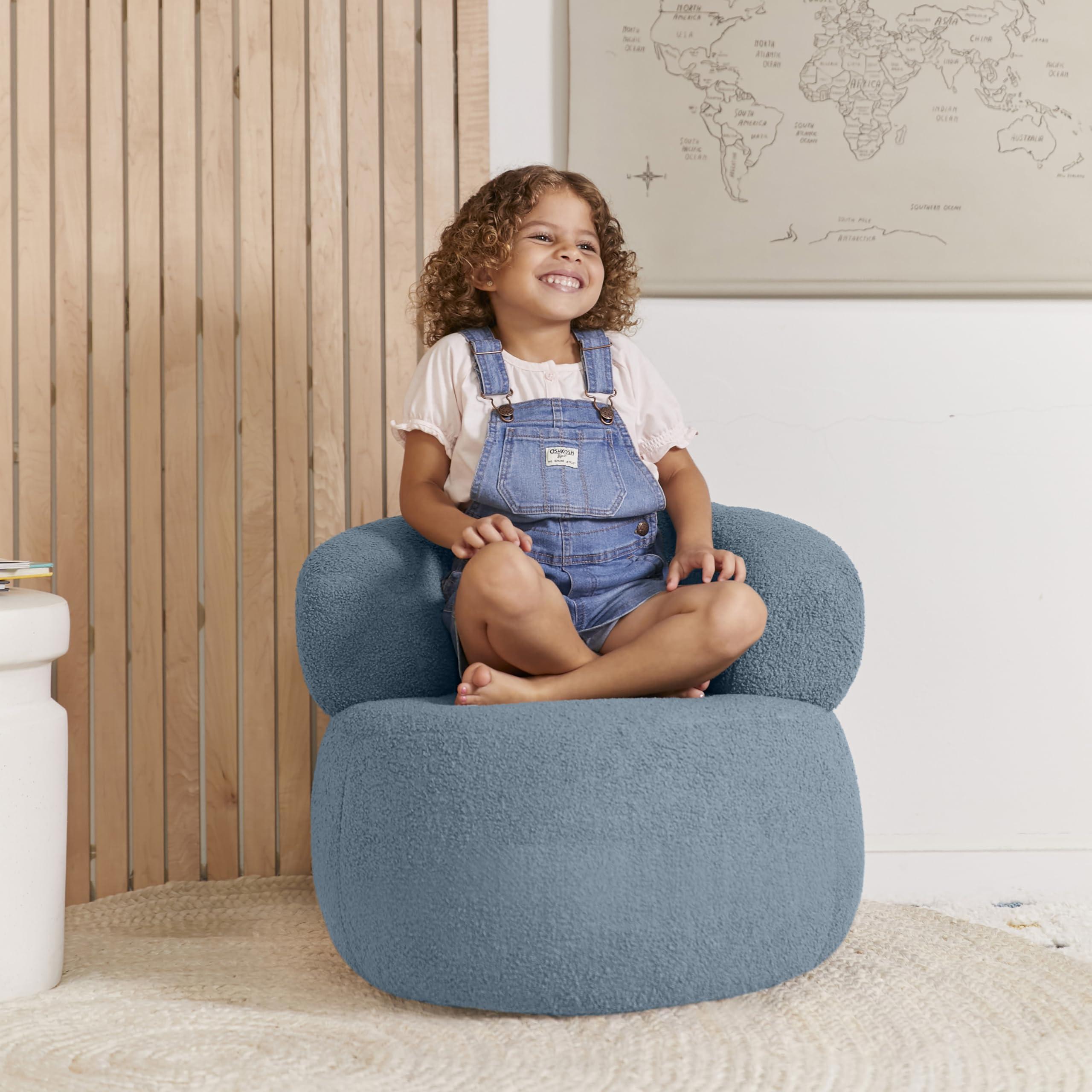 ECR4Kids ECR4Kids Sophie Accent Chair, Kids Furniture, Peacock Blue