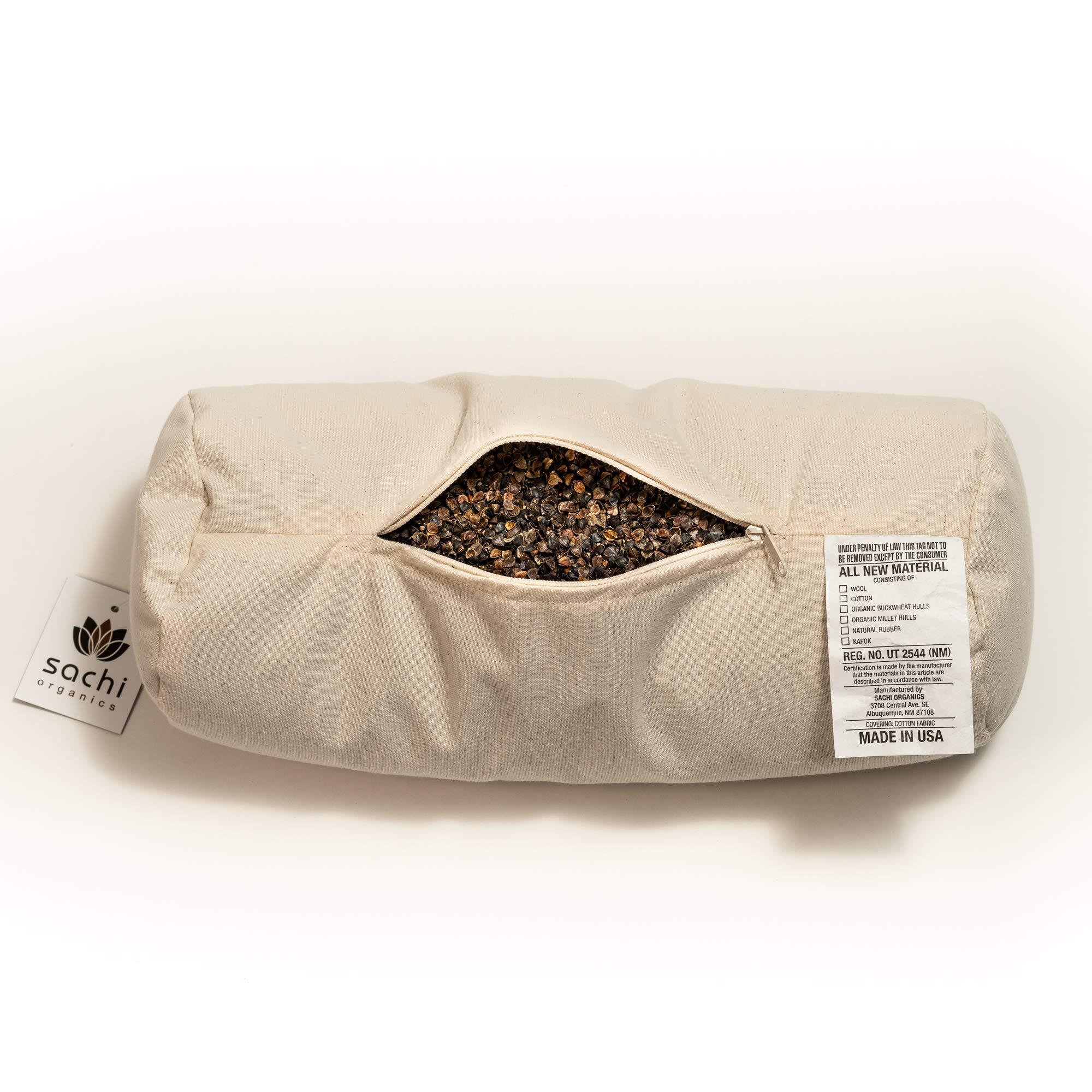 Sachi Organics Sachi Organics Buckwheat Cylinder Neck Pillow