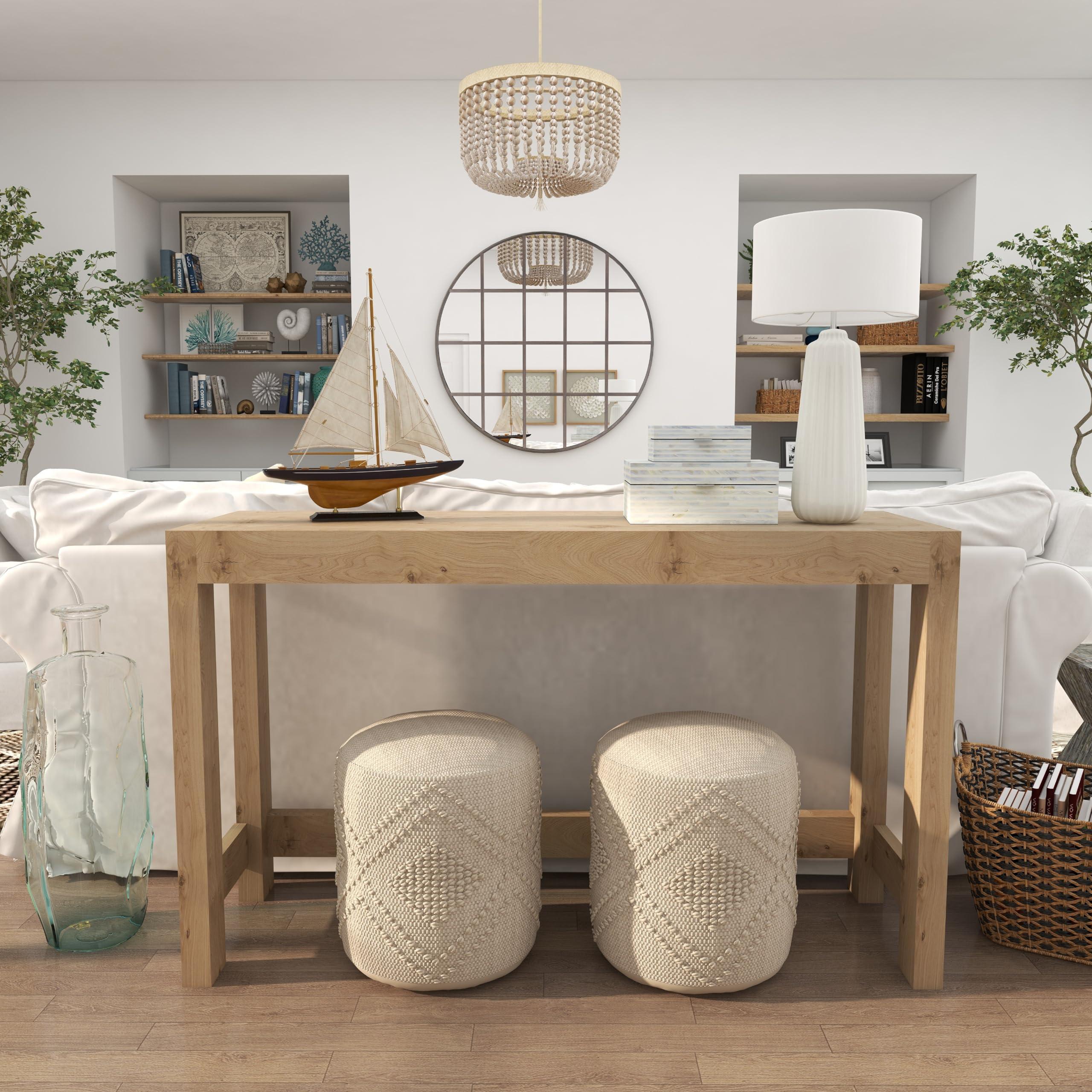 Deco 79 Deco 79 Wood Sail Boat Decorative Sculpture Home Decor Statue with Beige and Navy Accents and Lifelike Rigging, Accent Figurine 17\" x 4\" x 21\", Brown