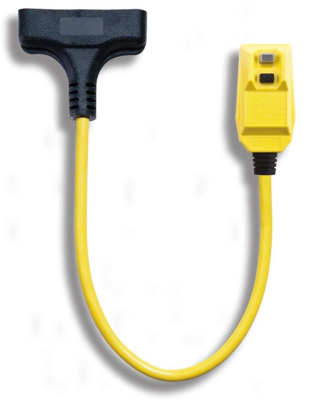 Coleman Cable Coleman Cable 14880-02-36 Right Angle GFCI Extension Cord With 3 Way Power Block