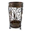 Brelso Brelso Super Quality Umbrella Stand, Umbrella Holder, Antique Look Metal, Entry Hallway Décor, Round Style, w/Removable Drip Tray. (Antique Bronze)