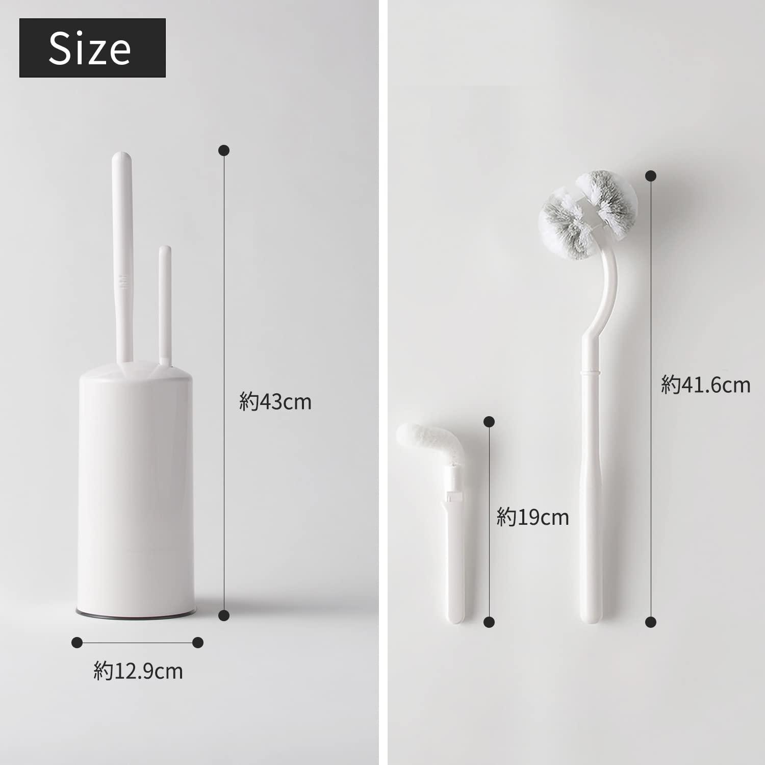 ???(Marna) Myrna 2 in 1 Toilet Brush White W078W (Japan Import)