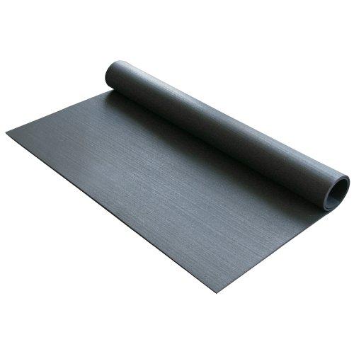 Rubber-Cal Rubber-Cal "Elephant Bark Rubber Flooring - 1/4 in. x 4 ft. x 4.5 ft. - Black