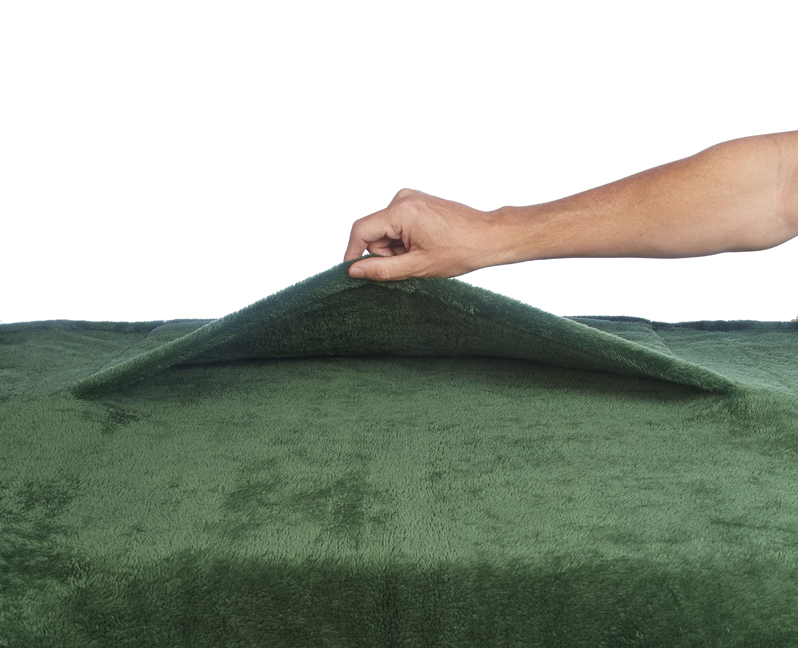 Slanket Slanket Blanket with Sleeves - The Ultimate for Women & Men - Adults Blanket with Foot Pocket & Hand Pocket - Lightweight, Plush, & Soft Oversized Fleece Blanket Robe - 60W x 80 L, Hunter Green