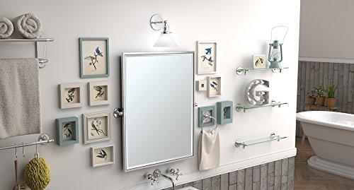 Gatco Gatco 4419S Cafe Rectangle Mirror Chrome, 31.5 H x 27.5 W