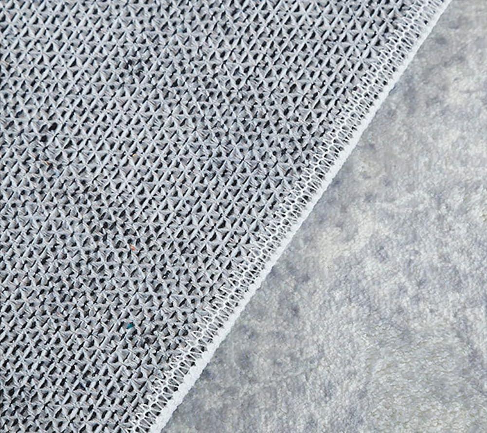 Yeifbft Oriental Traditional Blue Maze Pattern Area Rug 9x9 Square Washable Living Room Dining Room Carpet Non Slip Stain Resistant Soft Low Pile Office Bedroom Kitchen Throw Rugs