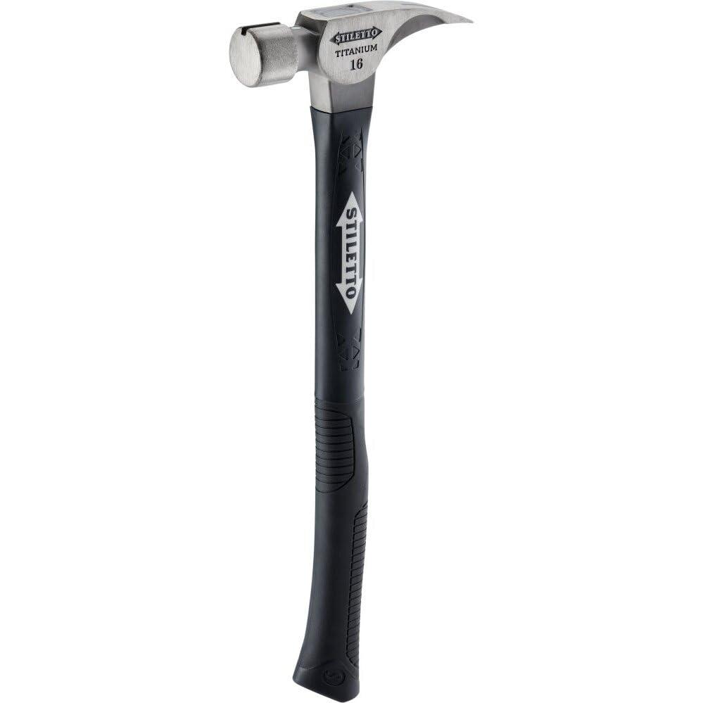 Stiletto Stiletto TI16SC-F 16 oz Ti Smooth Face with Curved Poly-Fiberglass Handle, 18"