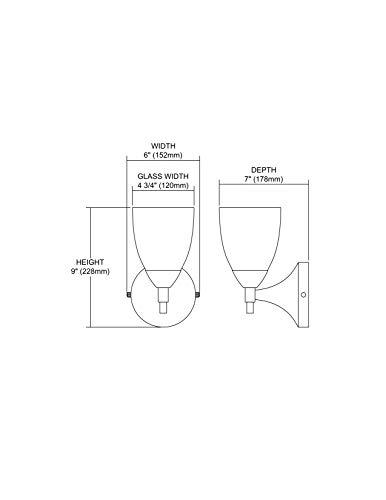 ELK Elk 10150/1PC-C Celina 1-Light Sconce in Polished Chrome with Coco Glass