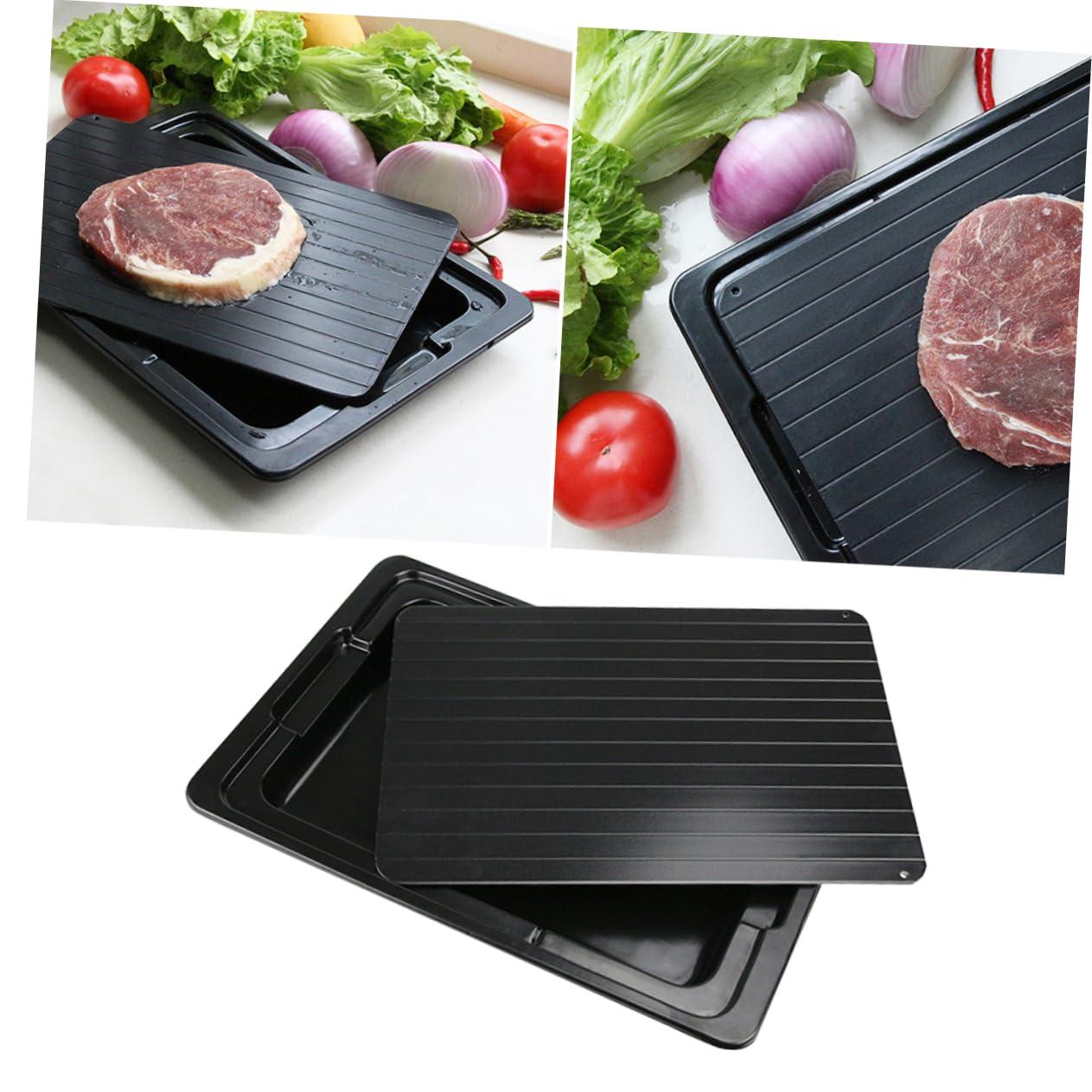 BRIGHTFUFU BRIGHTFUFU Quick Defrosting Tray for Meat Defrosting Tray for Food Aluminum Defrosting Board Kitchen Tools
