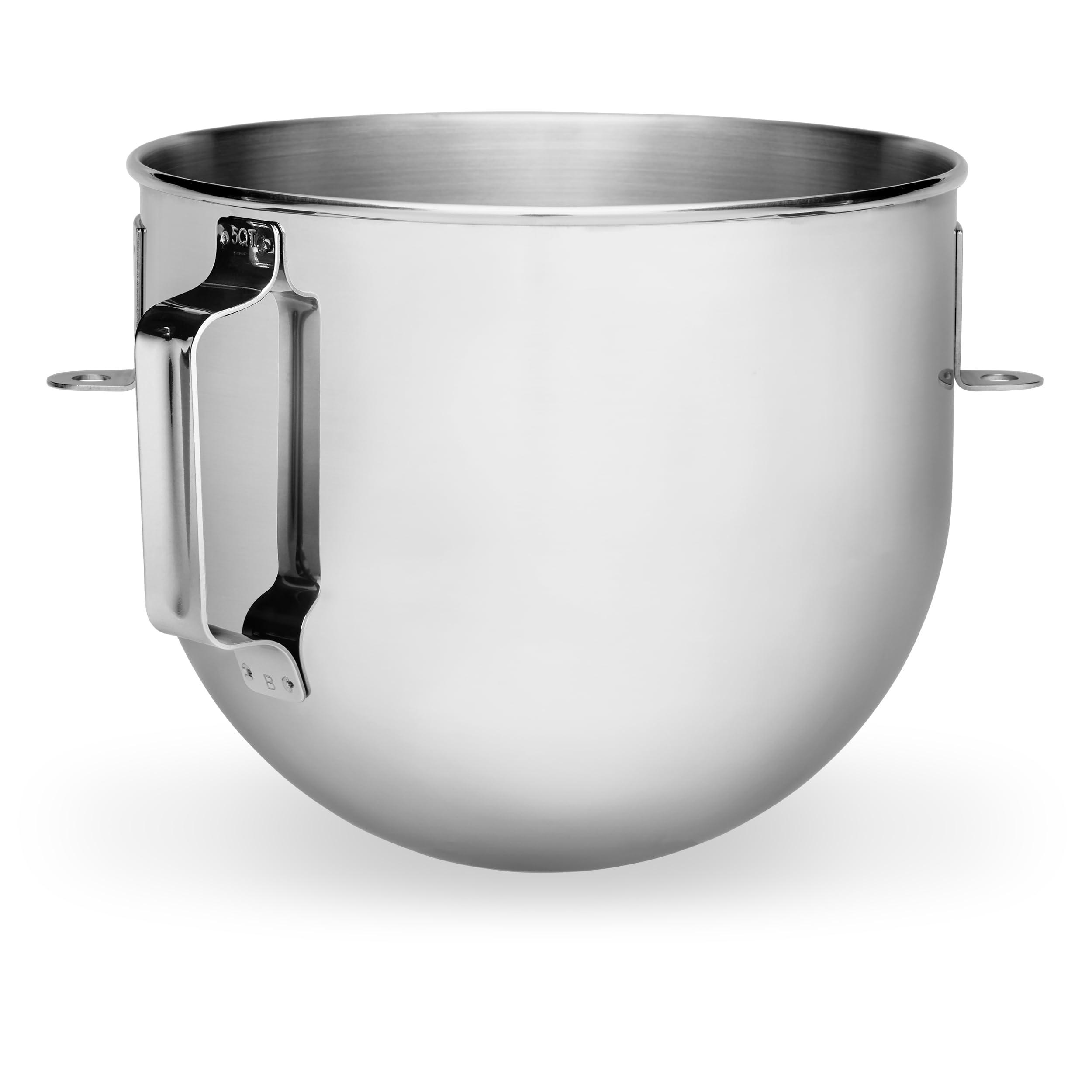 KitchenAid KitchenAid 5 Quart Bowl-Lift Polished Stainless Steel Bowl with Flat Handle - K5ASBP, Silver